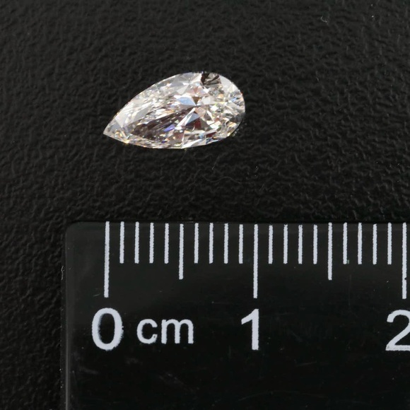 IGI Certified Lab Grown Diamond Pear Brilliant VVS2 1.23ct Carat Loose Stone - Picture 3 of 9